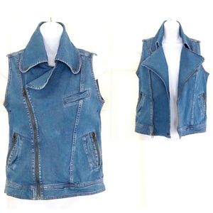 Mike & Chris Motorcycle Biker Denim Vest